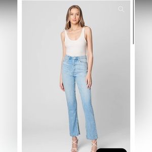 Blank nyc denim jeans size 28 straight leg pant high waisted